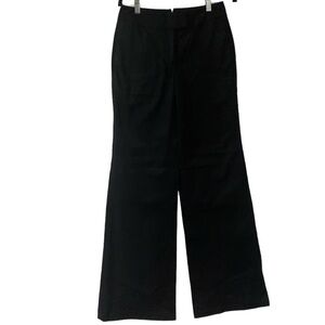 Adam lippes pants black trousers wide‎ leg NEW size 2